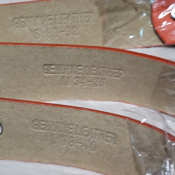 Orange Genuine Leather Variable size belts - Picture 4 of 8